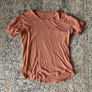 Whisper Cotton Rib-Crewneck Tee